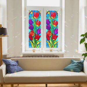 Tulip Stained Glass Window Film