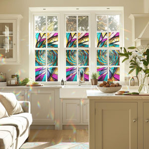 Decorative Infinity Prism Stained Glass Window Film