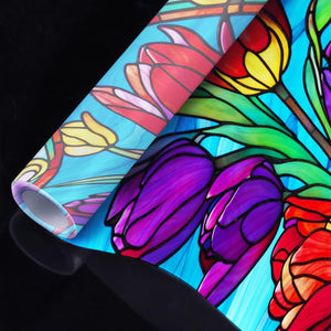 Tulip Stained Glass Window Film