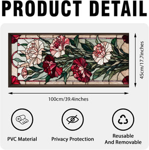 Carnation Stained Glass Window Film