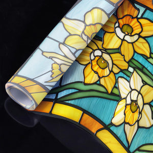 Daffodil Stained Glass Window Film