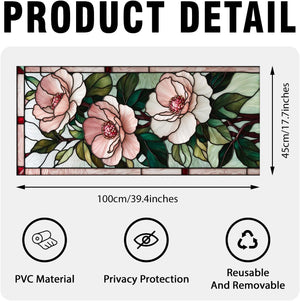Camellia Stained Glass Window Film