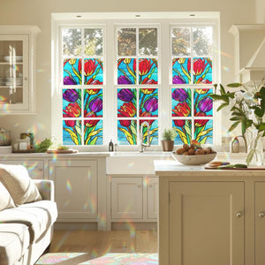 Tulip Stained Glass Window Film