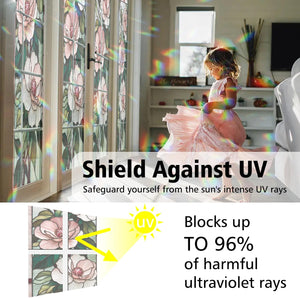 Camellia Stained Glass Window Film