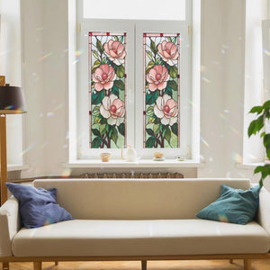 Camellia Stained Glass Window Film