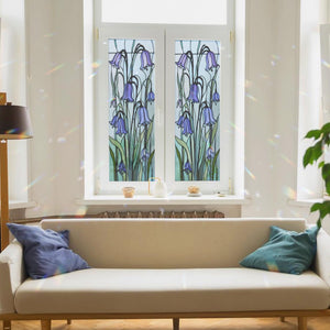 Bluebell Stained Glass Window Film