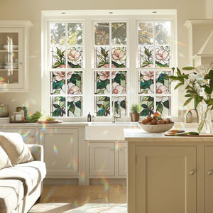Camellia Stained Glass Window Film