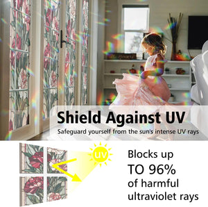 Carnation Stained Glass Window Film