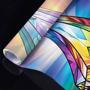 Decorative Mystic Crystal Refractions Stained Glass Window Film