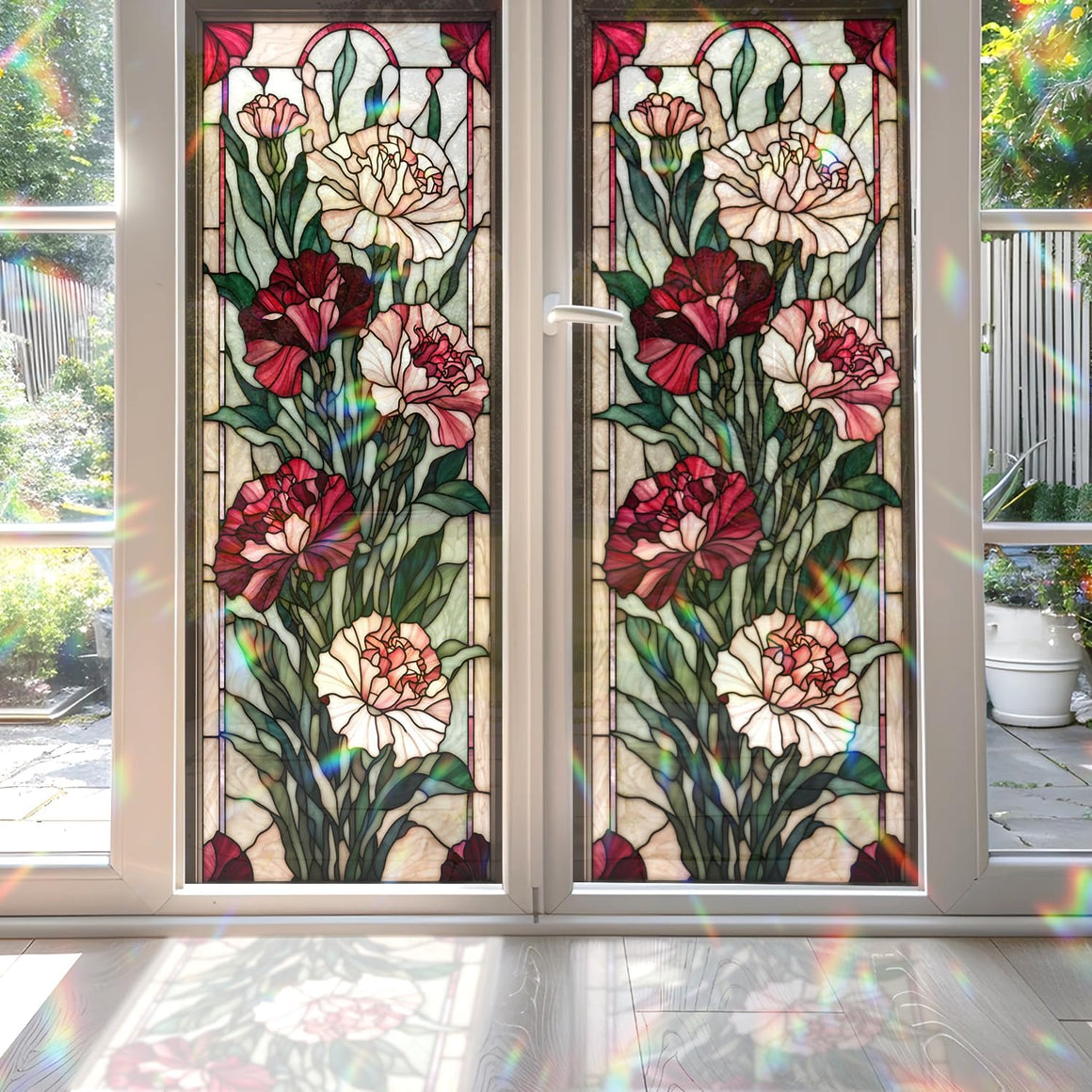 Carnation Stained Glass Window Film
