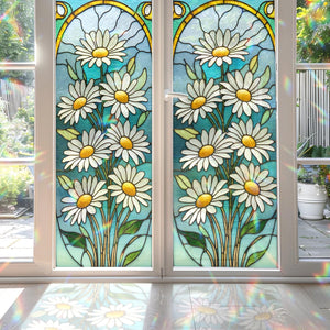 Daisy Stained Glass Window Film